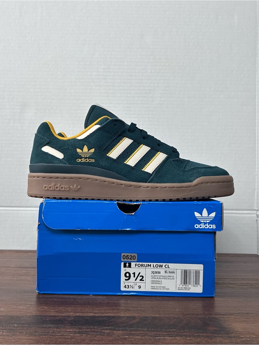 adidas Forum Low CL Aurora Ivy White Preloved Yellow M9.5/W10.5